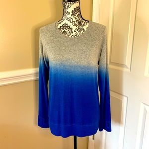 Erge Designs, Hombre sweatshirt, gray and blue, size XL